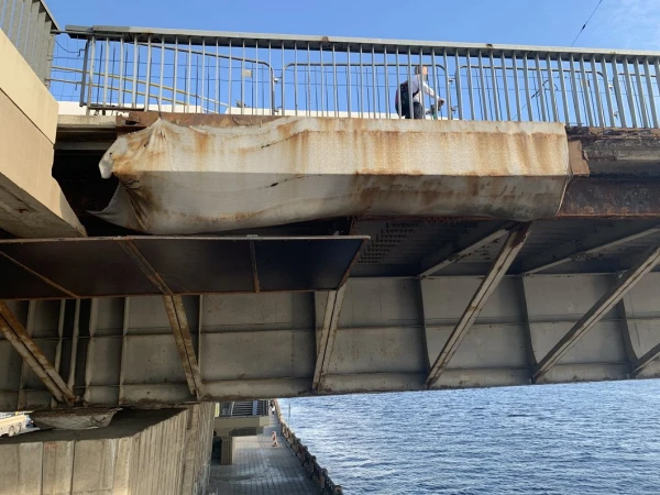 На следующей неделе будет закрыто пешеходное движение по мосту Земитана