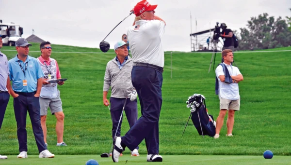 Изображение к статье: В системе координат Трампа военный блок НАТО — это не исторический альянс, скрепленный общими ценностями. Нет — это скорее элитный гольф-клуб.