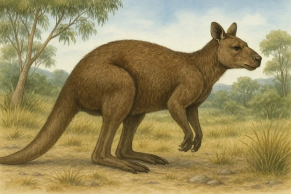 Изображение к статье: Древние гигантские кенгуру обитали на странно малом пространстве