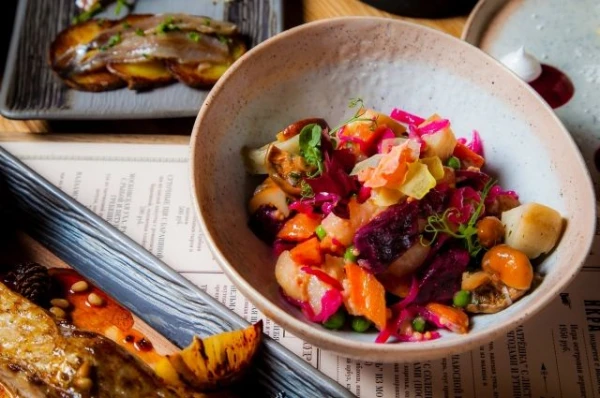 Изображение к статье: Винегрет из запеченных овощей: интересный полезный рецепт