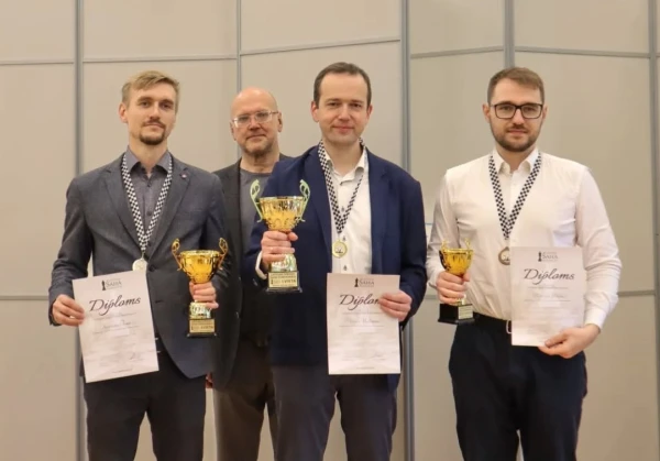 Изображение к статье: Нейкшанс и Кузнецова – короли латвийских шахмат