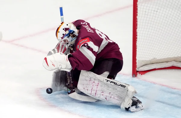 Изображение к статье: Канадцы разгромили сборную Латвии. Несмотря на все старания Григалса