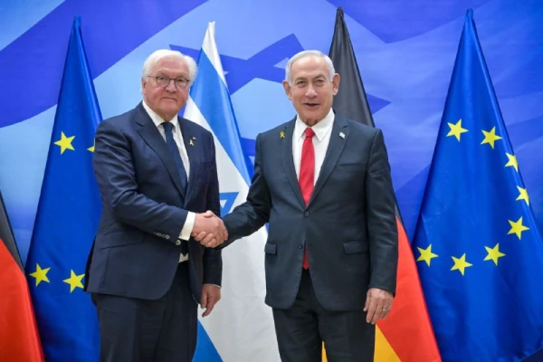 Изображение к статье: Премьер-министр Биньямин Нетаниягу встретился в своей канцелярии в Иерусалиме с президентом Германии Франком-Вальтером Штайнмайером.