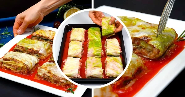 Изображение к статье: Необычный вариант голубцов: капустные слойки с мясом