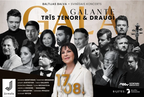 Изображение к статье: В Юрмале состоится грандиозный праздничный концерт «GALA GALANTE, THREE TENORS & FRIENDS»