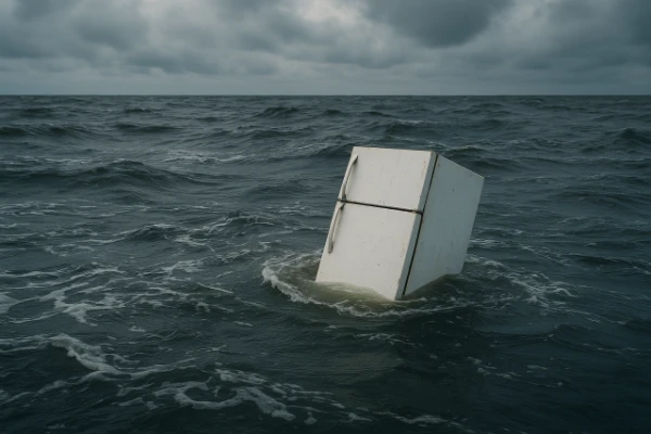 Изображение к статье: Женщина нашла свой холодильник за 70 км от дома после наводнения