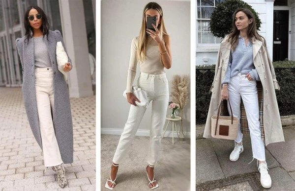 Изображение к статье: С чем носить белые джинсы летом 2025: идеи на все случаи жизни