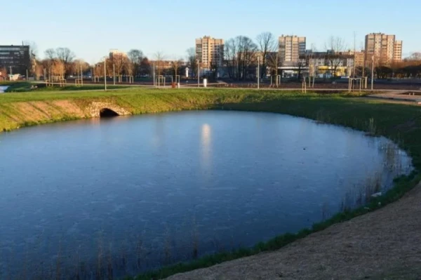 Изображение к статье: Грязь, пруды заросли, зато лягушки квакают - рижане о парке Skanstes за 21 млн евро