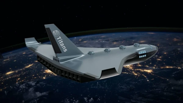 Изображение к статье: Футуристический дизайн космического челнока.