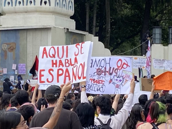 Изображение к статье: Протест в Мехико против массового туризма перерос в вандализм и оскорбления иностранцев