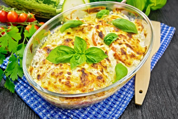 Изображение к статье: Быстрый рецепт запеканки из кабачков