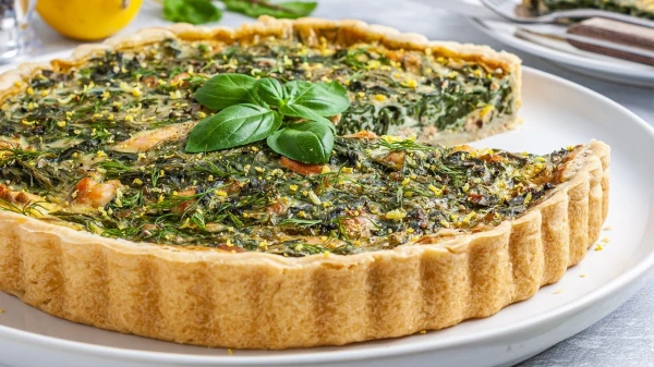 Изображение к статье: Нежный пирог с творогом и укропом