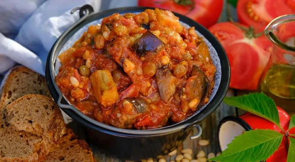 Изображение к статье: Капоната из баклажанов и помидоров: замечательный рецепт