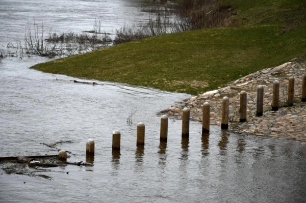Изображение к статье: В Курземе уровень воды в реках поднялся на два метра