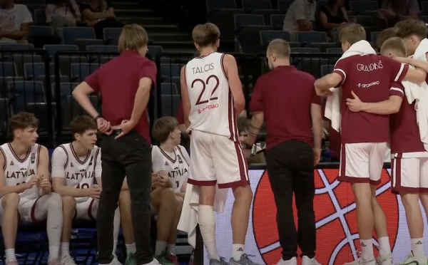 Изображение к статье: Латвийские баскетболисты уступили в полуфинале чемпионата Европы U-18 и сразятся за третье место