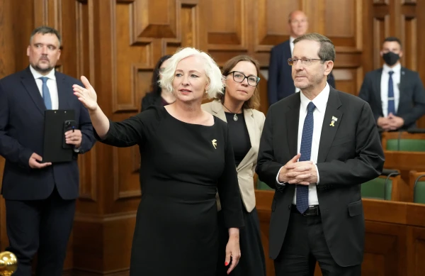 Изображение к статье: Визит президента Израиля в Латвию омрачили протесты