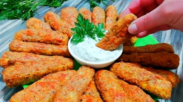 Изображение к статье: Запечённые палочки из кабачков с сыром