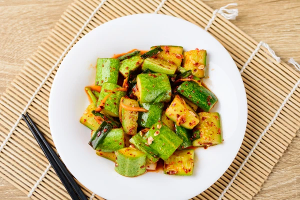 Изображение к статье: Кимчи из огурца: рецепт идеальной закуски к мясу, шашлыку и рису