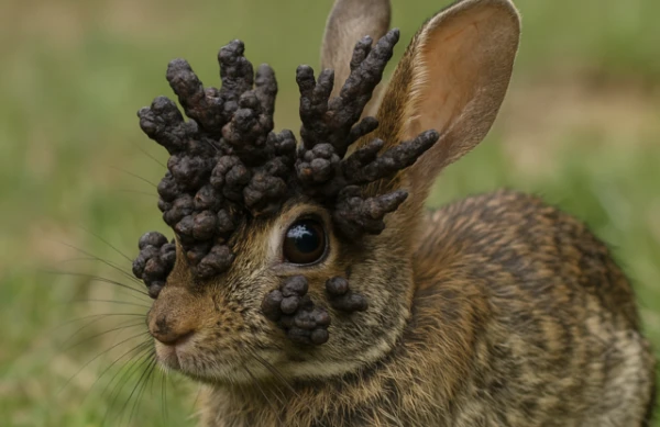 Изображение к статье: Американцев напугали кролики с чёрными наростами на мордах