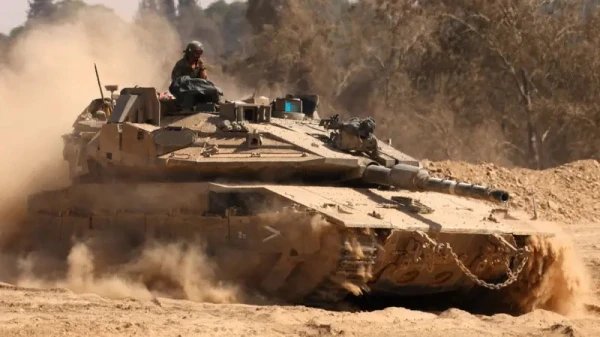 Изображение к статье: Последние модификации танков "Меркава" выступают как огневая поддержка.