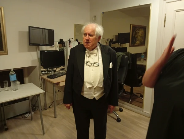 Изображение к статье: Григорий Соколов после концерта в Риге.