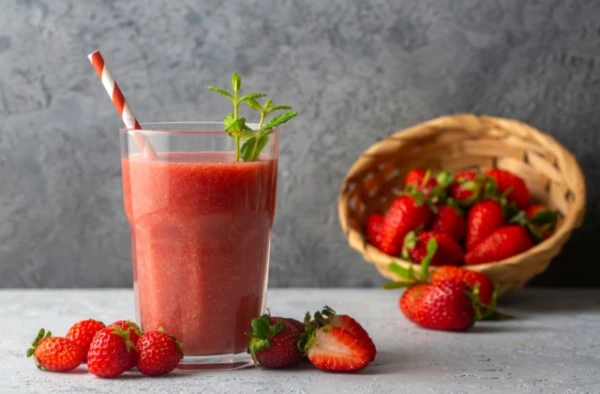 Изображение к статье: Диетолог порекомендовала завтракать смузи с клубникой