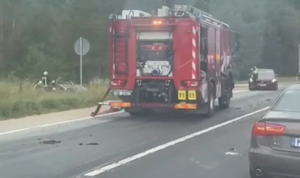 Изображение к статье: Из-за столкновения двух авто ограничено движение на Вентспилсском шоссе