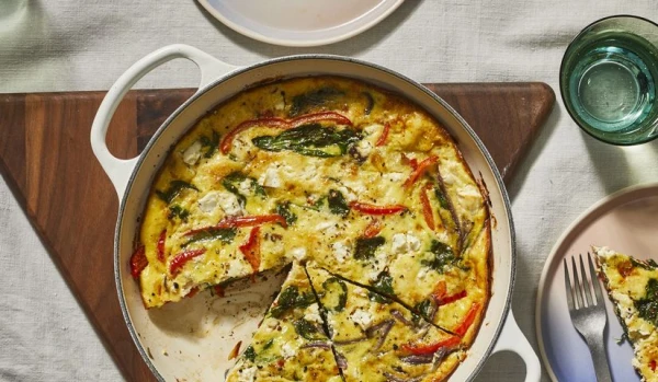 Изображение к статье: Люблю готовить: фриттата с брокколи и сладким перцем