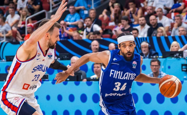 Изображение к статье: Евробаскет-2025. Сборная Финляндии на стадии 1/8 финала сенсационно выбила из борьбы команду Сербии