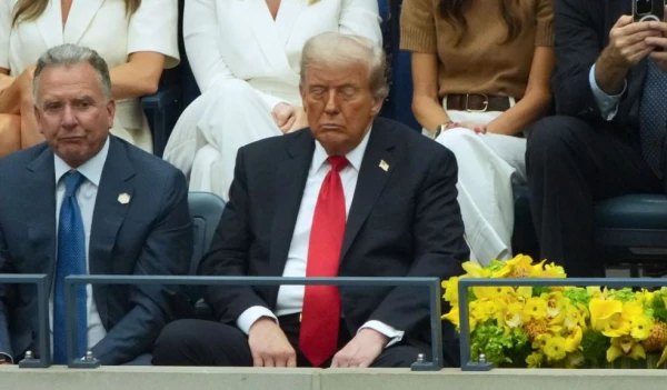 Изображение к статье: Дональд Трамп едва не уснул на финале US Open-2025 между Карлосом Алькарасом и Янником Синнером