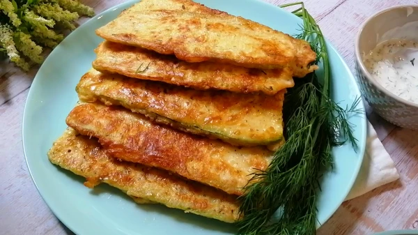 Изображение к статье: Кабачки в хрустящем кляре: быстрый рецепт без лишних хлопот