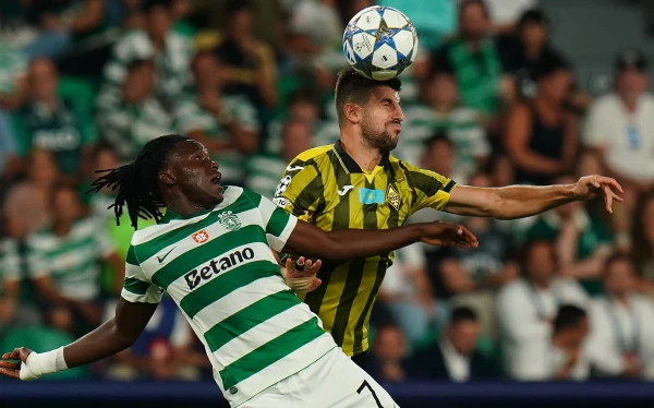 Изображение к статье: В дебютном матче общего раунда Лиги чемпионов «Кайрат» крупно уступил «Спортингу»