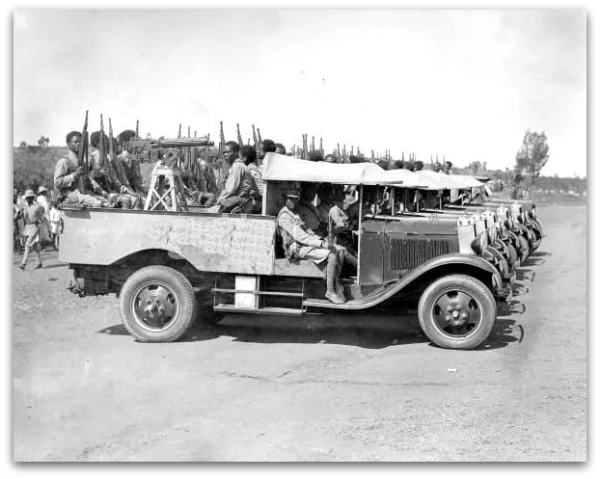 Изображение к статье: Мотопехота Абиссинии.