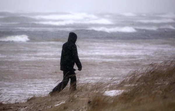 Изображение к статье: Дождевые облака над Балтийским морем несут осеннюю непогоду