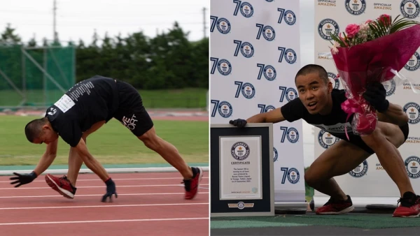 Изображение к статье: Спортсмен изучил способы передвижения животных и побил мировой рекорд в беге