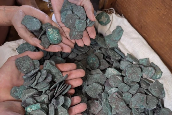 Изображение к статье: Драгоценные монеты покрылись твердым налетом.