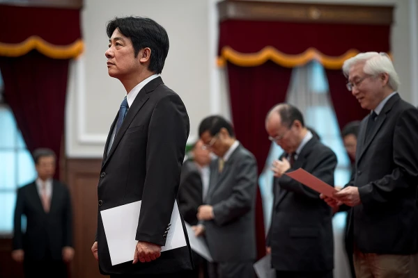 Изображение к статье: Официальная должность Лая называется "Президент Китайской Республики".