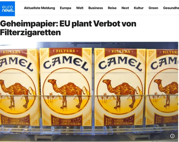 Изображение к статье: В странах ЕС хотят запретить продажу сигарет с фильтром