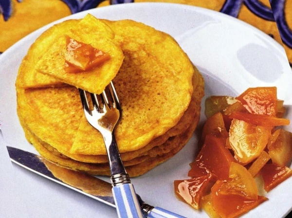 Изображение к статье: Тыквенные блинчики без сахара: быстрый завтрак без духовки