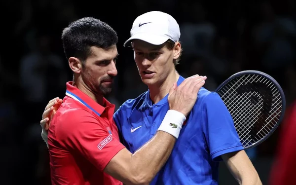 Изображение к статье: Новак Джокович признал, что Янник Синнер унизил его, и выразил желание обменяться телом с кем-нибудь помоложе