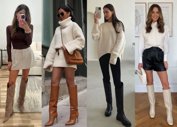 Изображение к статье: Как носить высокие сапоги, чтобы выглядеть стильно и дорого