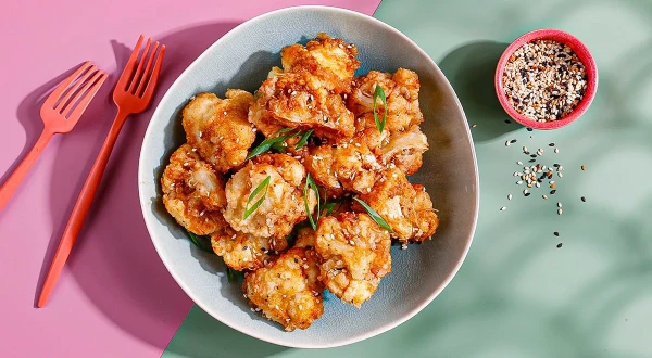 Изображение к статье: Жареная цветная капуста в соусе по-корейски: очень вкусное блюдо