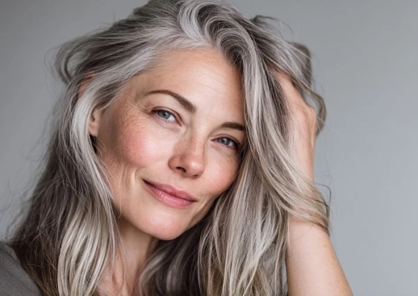 Изображение к статье: Лед и шелк: 7 рабочих секретов осеннего ухода за сединой