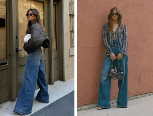 Изображение к статье: Широкие джинсы 2025: как они делают любой образ современным