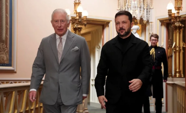 Изображение к статье: Зеленский встретился с королем