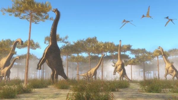 Изображение к статье: «Слоноподобные» динозавры умели стоять на задних лапах — открытие