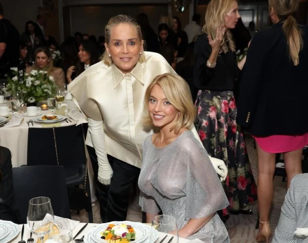 Изображение к статье: Шарон Стоун и Сидни Суини. Фото - соцсети.