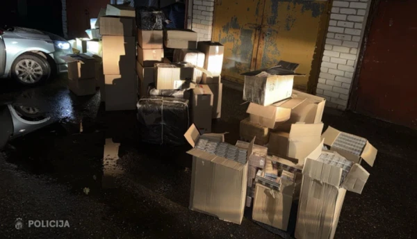 Изображение к статье: Полиция изъяла в Пурвциемсе почти 770 тысяч немаркированных сигарет