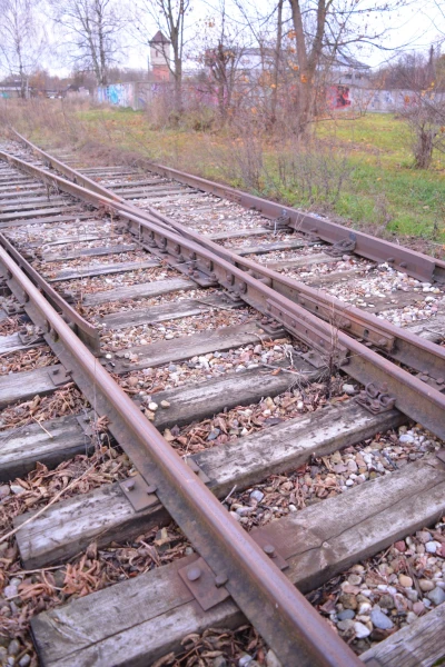 Изображение к статье: Пути на станции Чиекуркалнс: не используются, но – в статистике присутствуют. Фото автора.