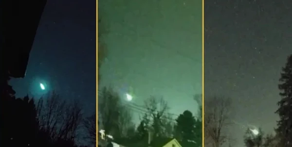 Зеленый фрагмент кометы со скоростью 160 000 км/ч взорвался над США